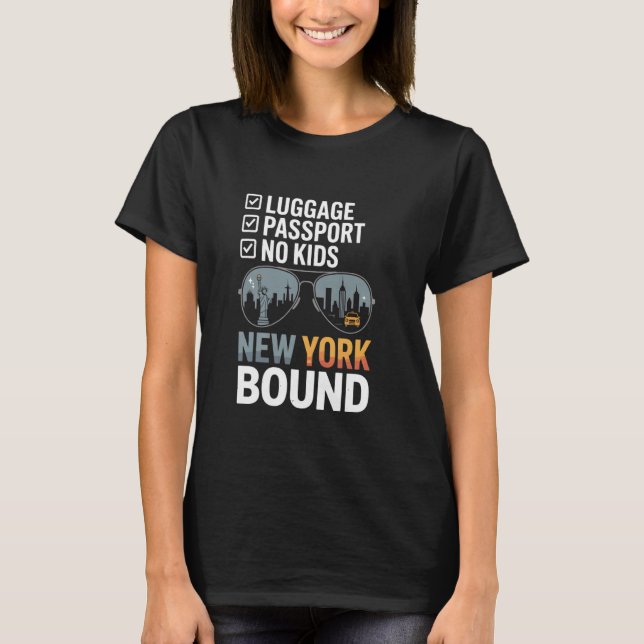 T-shirt New York City Vacances Voyage USA Souvenirs (Devant)