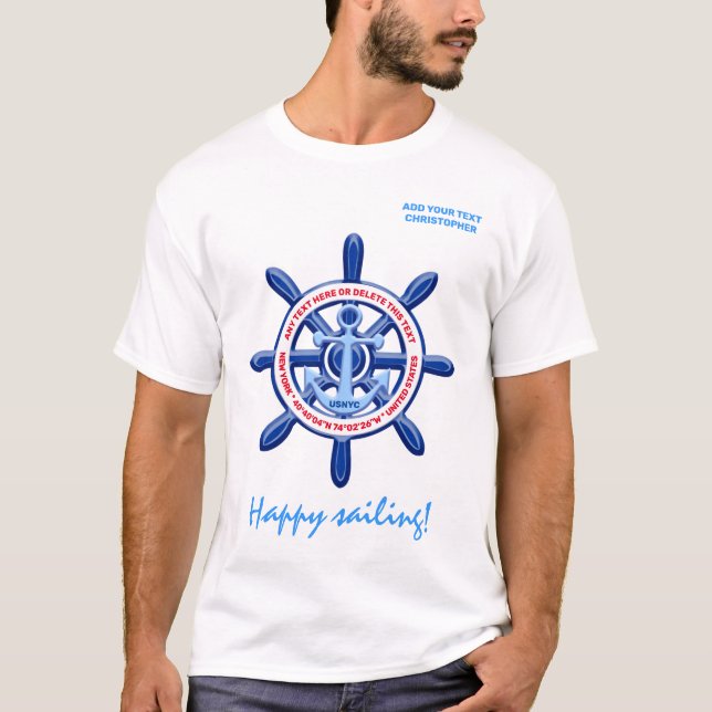 T-shirt New York, États-Unis, Personnalisable, Voyage en m (Devant)
