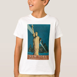 T-shirt New York : La ville de merveille de l'affiche du