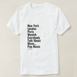 T-shirt New York Londres Paris Munich - Une chemise Mister