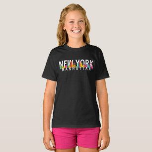 T-shirt New York Manhattan skyline avec palmiers