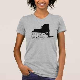 T-shirt New York Né et élevé l'école d'état