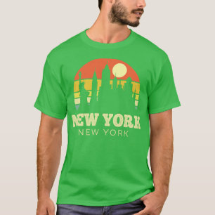 T-shirt New York New York Vintage Sunset