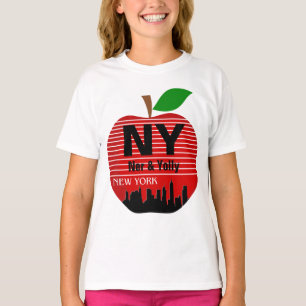 T-shirt New York Noms Personnalisés La Grande Pomme