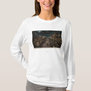 T-shirt New York, NY - Bowery - scène de nuit