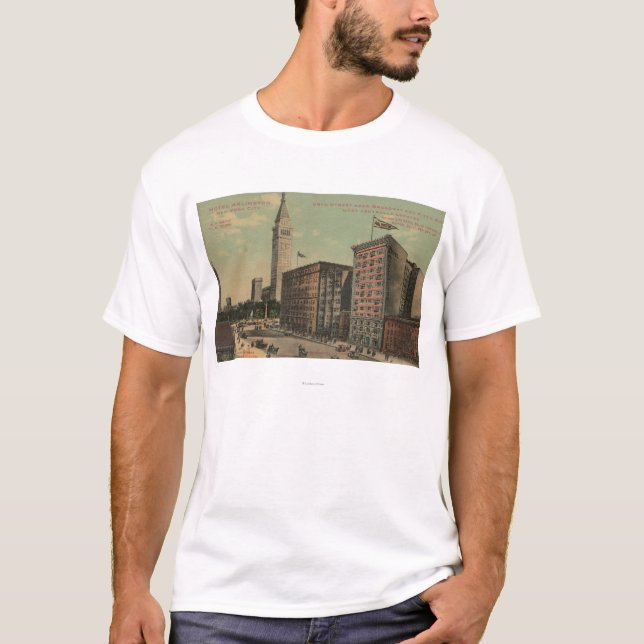 T-shirt New York, NY - hôtel Arlington près (Devant)