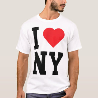 T-shirt New York NY Throwback Design Classique Coeur