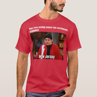 T-shirt New York où est né le tremblement de terre