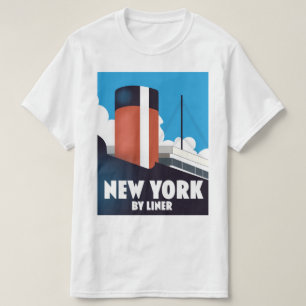 T-shirt New York par paquebot