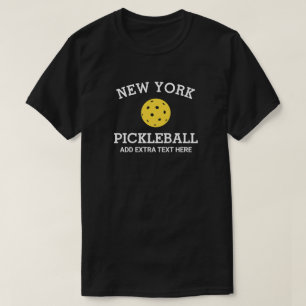 T-shirt New York Pickleball Add Club Nom du partenaire per