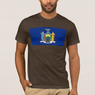 T-shirt New York : The Empire State, Home Big Apple Flag