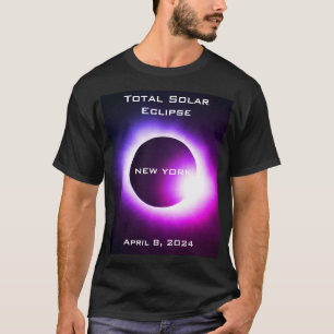 T-shirt NEW YORK Total éclipse solaire 8 avril 2024