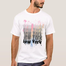 New York Typographie Splash Art