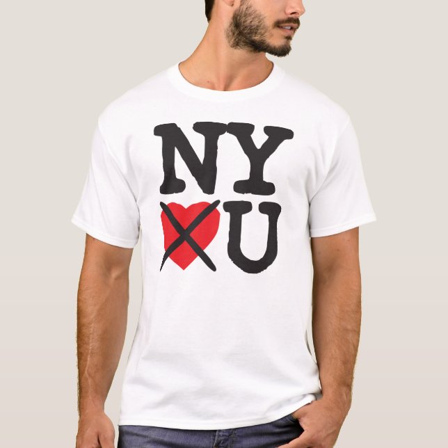 T-shirt New York vous déteste (Devant)