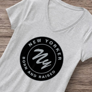 T-shirt New Yorker City Empire Stater Né Hudson Rétro