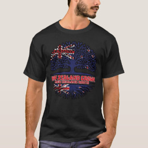 T-shirt New Zealand New Zealander Kiwi Tree Roots
