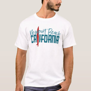 T-shirt Newport Beach California - Surfboard