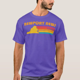 T-shirt Newport News Virginia Vintage Souvenir désorganisé