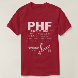 T-shirt Newport News Williamsburg Int Airport PHF