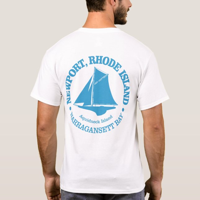 T-shirt Newport RI (sloop) (Dos)