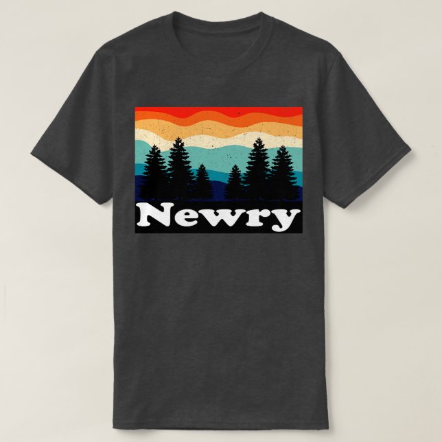 T-shirt Newry Maine Retro (Design devant)