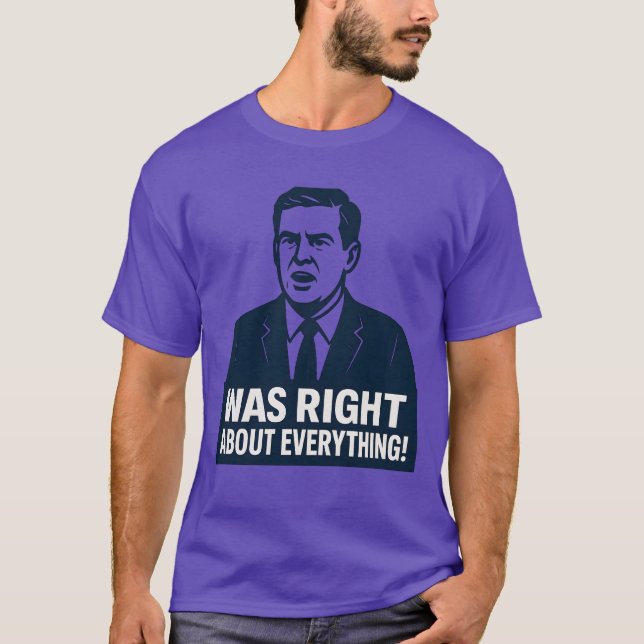 T-shirt Newsom avait raison sur tout (Devant)