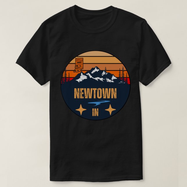 T-shirt Newtown, Indiana (Design devant)