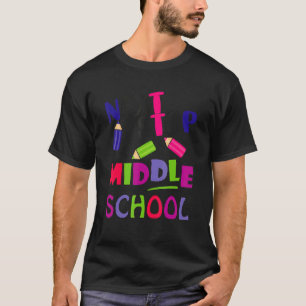 T-shirt Next Stop Middle School Graduation Cadeau