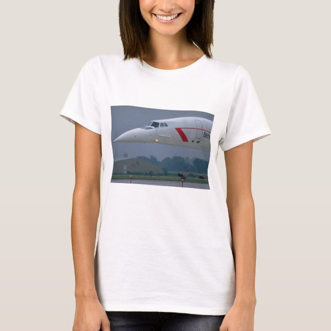 T-shirt Nez d'aiguille de British Airways Concorde (Devant)
