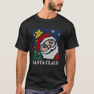 T-shirt Nft Père Noël Pixel Xmas