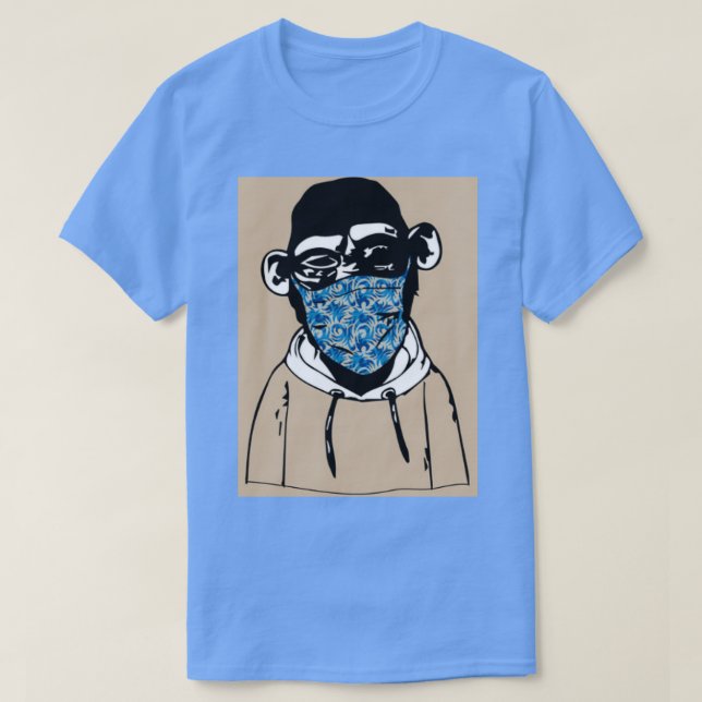 T-shirt NFT singe noir 1 (Design devant)