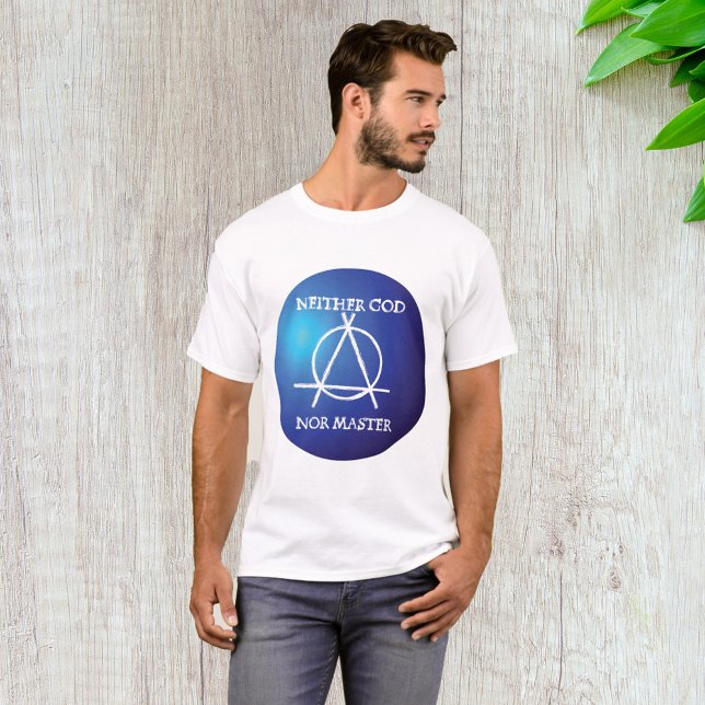 T-shirt Ni Dieu, Ni Maître Symbole d'anarchie (Créateur téléchargé)
