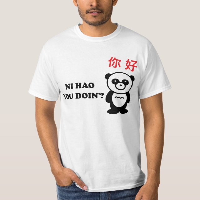 T-shirt Ni HAO VOUS DOIN'? (Devant)