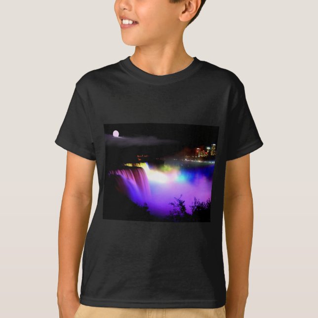 T-shirt Niagara-Chute-sous-projecteur-à-nuit (Devant)
