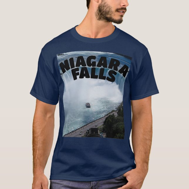 T-shirt Niagara Falls Canada drôle Typographie Souvenir (Devant)