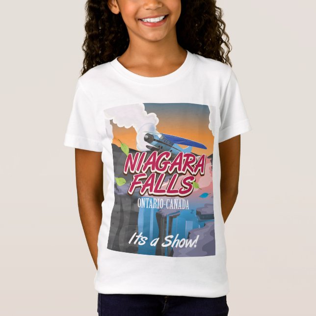 T-Shirt Niagara Falls Ontario Affiche de voyage du Canada (Devant)