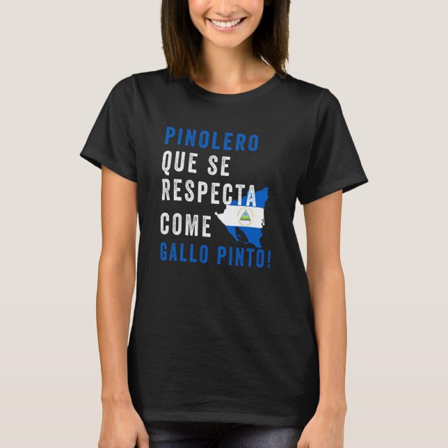 T-shirt Nicaragua Drapeau Camiseta Nicaragua Nicoya Pinole (Devant)