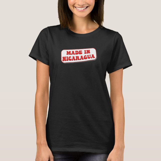 T-shirt Nicaragua Drapeau des racines nicaraguayennes Mest (Devant)