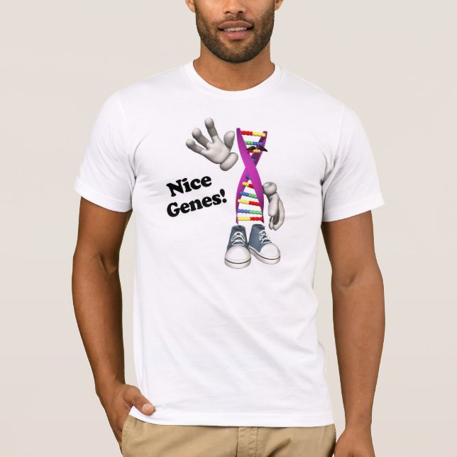 T-shirt Nice Genes ADN drôle (Devant)