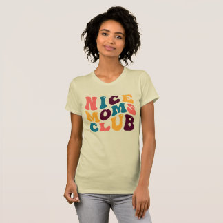 T-shirt Nice Moms Club Super Rétro Vidéos Été Triste Beige