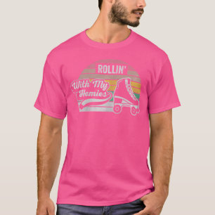 T-shirt Nice 'N Cool Rollin With My Homies Roller Skating