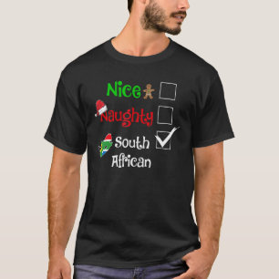 T-shirt Nice Naughty Afrique du Sud Noël