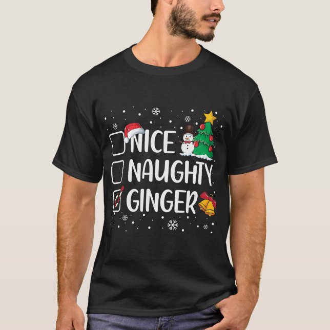 T-shirt Nice Naughty Ginger Sucre de canne de Pyjama de No (Devant)