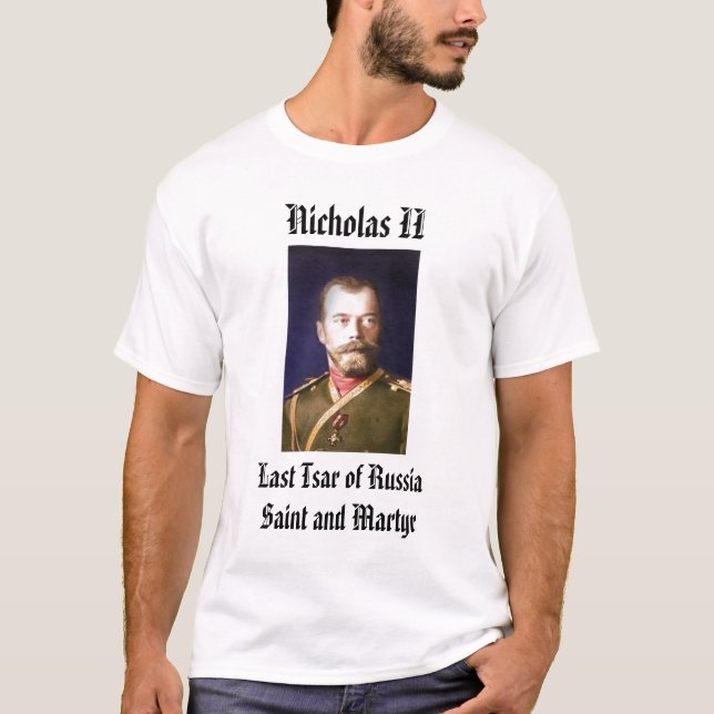 T-shirt Nicholas II, Nicholas II, dernier tsar de (Devant)