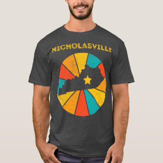 T-shirt Nicholasville Kentucky Vintage Souvenir démonté