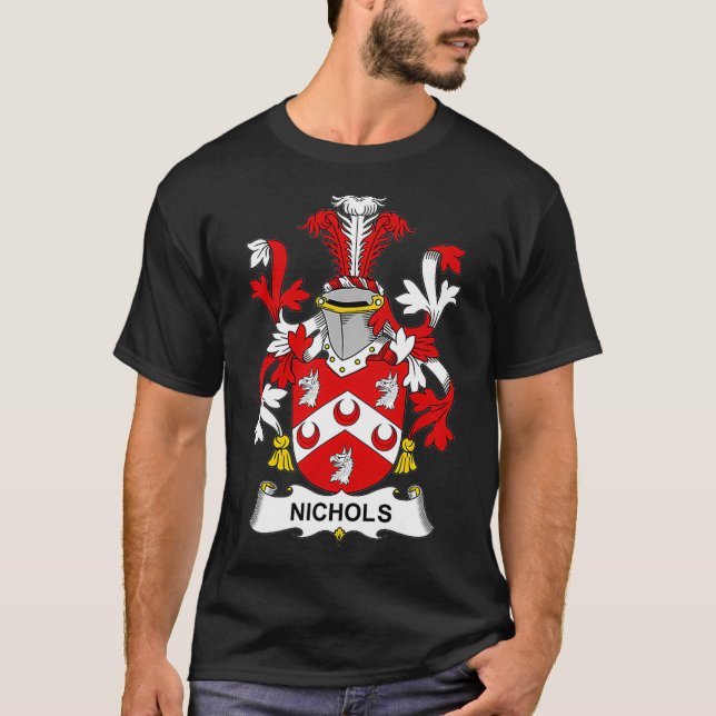 T-shirt Nichols Coat of Arms Family Crest (Devant)