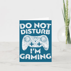 T-Shirt Nicht Stören Gaming Video Gamer Karte