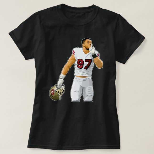 T-shirt Nick Bosa Silence La Foule (Design devant)
