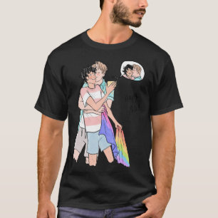 T-shirt Nick et Charlie heartstopper happy pride Classic