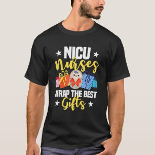 T-shirt NICU Infirmières envelopper le meilleur drôle Noël